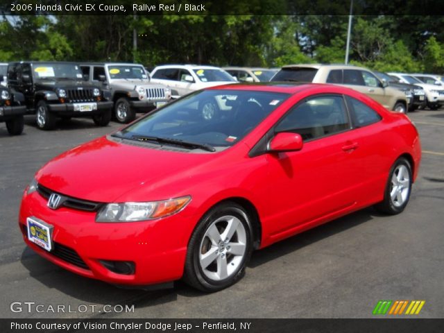 2006 Honda Civic EX Coupe in Rallye Red