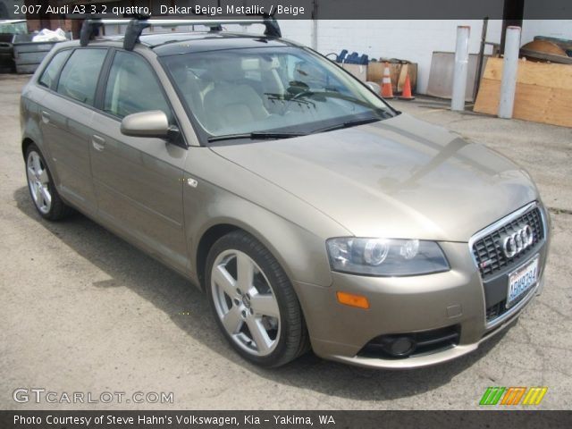 2007 Audi A3 3.2 quattro in Dakar Beige Metallic
