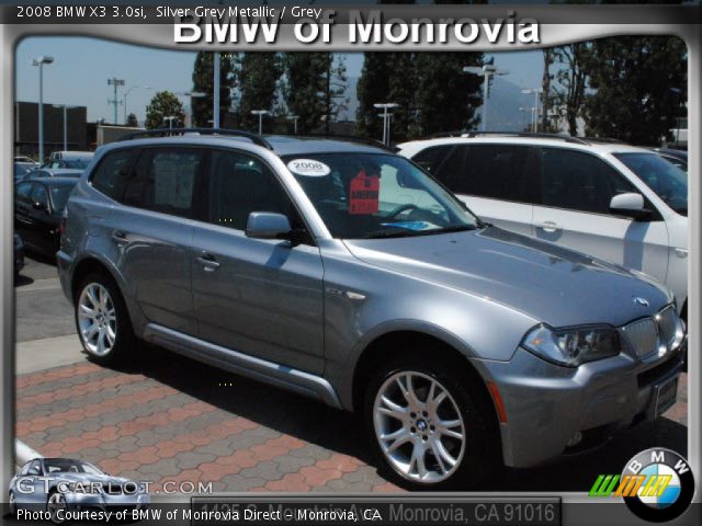 2008 BMW X3 3.0si in Silver Grey Metallic