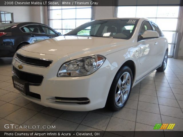 2008 Chevrolet Malibu LT Sedan in White