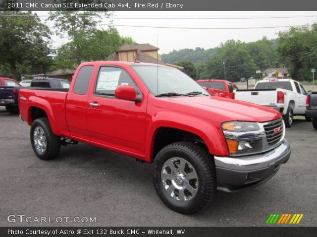 2011 GMC Canyon SLE Extended Cab 4x4 in Fire Red