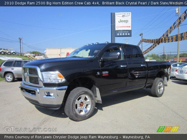 2010 Dodge Ram 2500 Big Horn Edition Crew Cab 4x4 in Brilliant Black Crystal Pearl