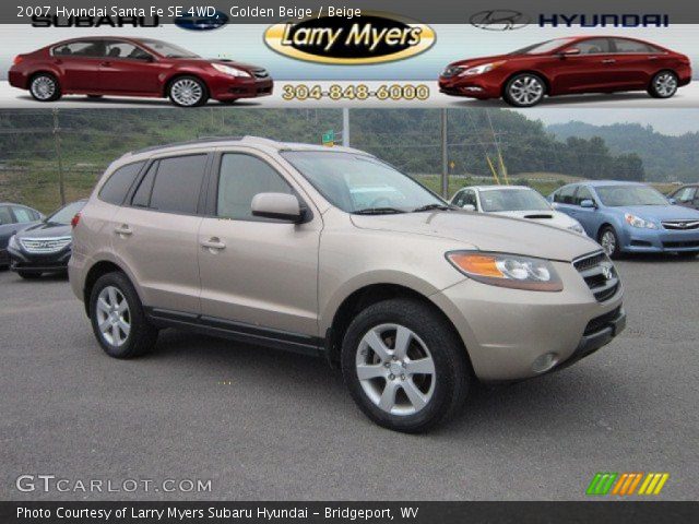 2007 Hyundai Santa Fe SE 4WD in Golden Beige