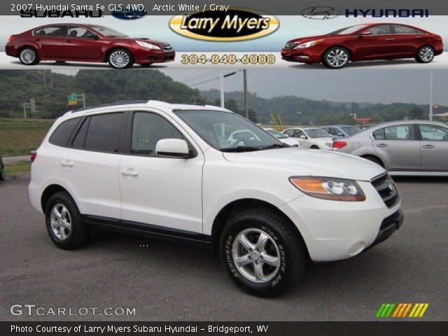 2007 Hyundai Santa Fe GLS 4WD in Arctic White