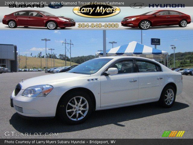 2007 Buick Lucerne CXL in White Diamond Tricoat