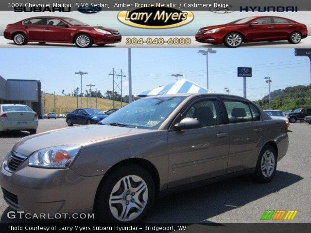 2007 Chevrolet Malibu LS V6 Sedan in Amber Bronze Metallic