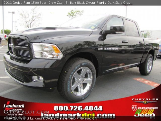 2011 Dodge Ram 1500 Sport Crew Cab in Brilliant Black Crystal Pearl