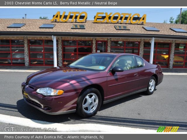 2003 Chevrolet Monte Carlo LS in Berry Red Metallic