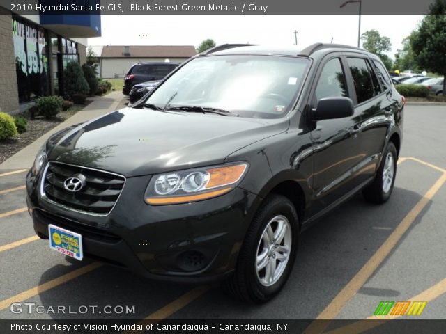 2010 Hyundai Santa Fe GLS in Black Forest Green Metallic