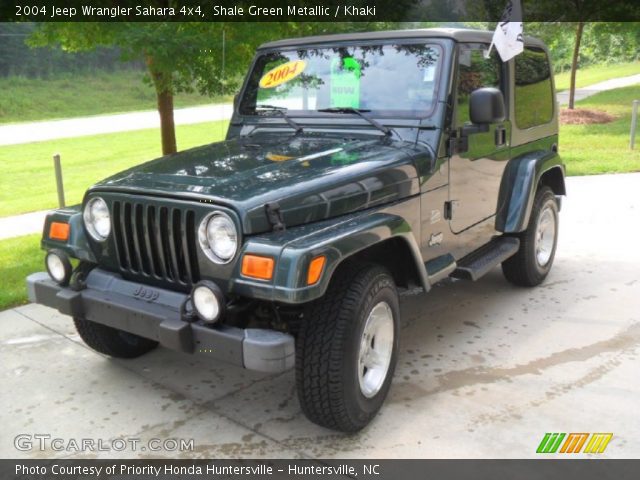 2004 Jeep Wrangler Sahara 4x4 in Shale Green Metallic