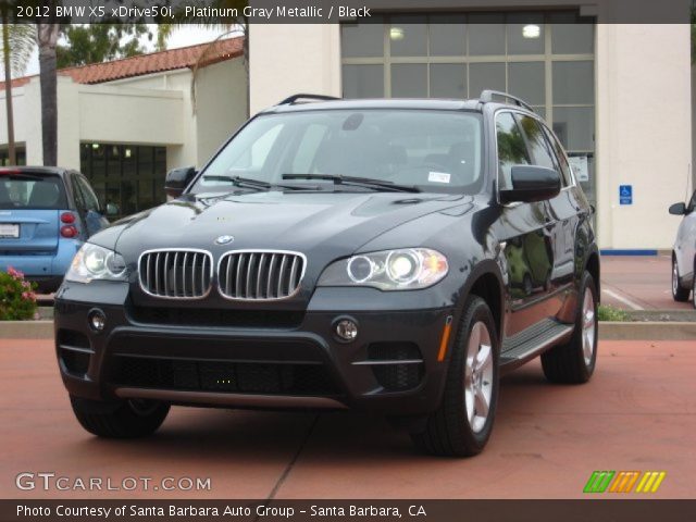 2012 BMW X5 xDrive50i in Platinum Gray Metallic