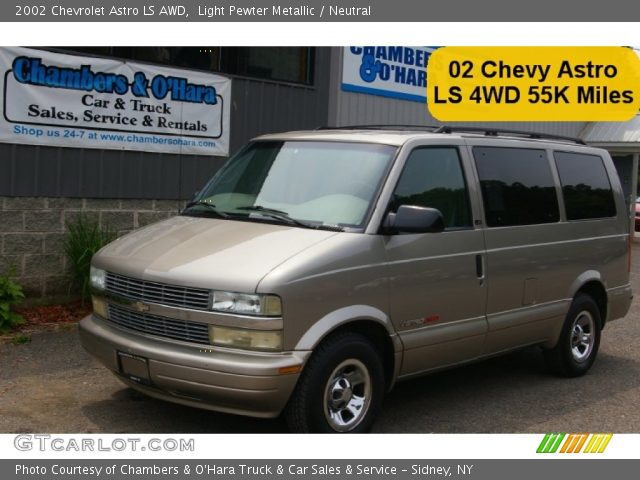 2002 Chevrolet Astro LS AWD in Light Pewter Metallic