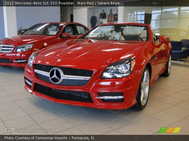 2012 Mercedes-Benz SLK 350 Roadster in Mars Red