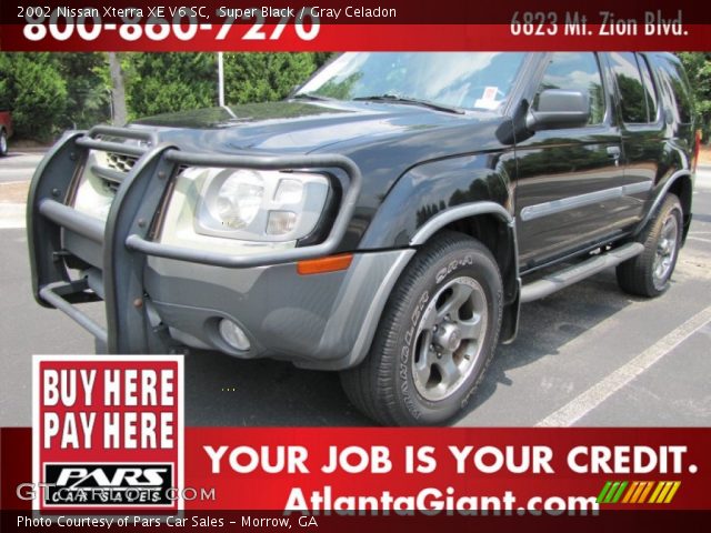 2002 Nissan Xterra XE V6 SC in Super Black