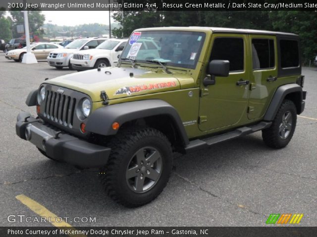 2010 Jeep Wrangler Unlimited Mountain Edition 4x4 in Rescue Green Metallic