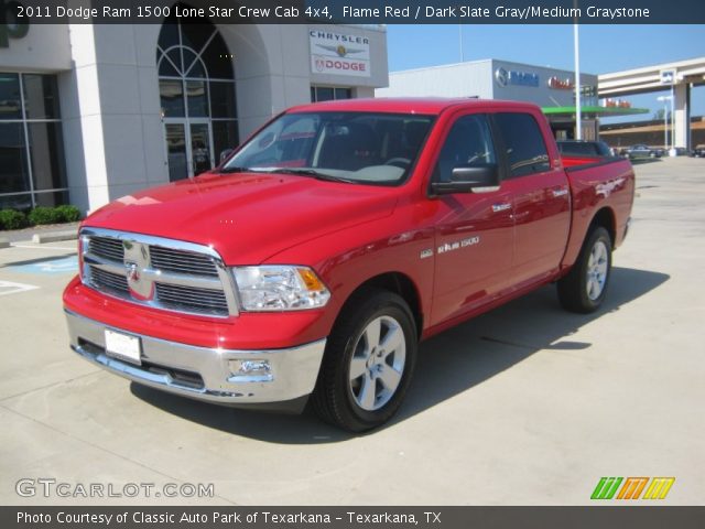 2011 Dodge Ram 1500 Lone Star Crew Cab 4x4 in Flame Red