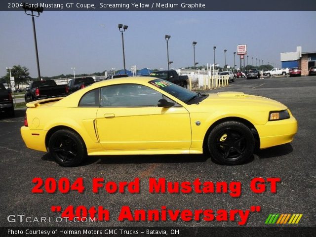 2004 Ford Mustang GT Coupe in Screaming Yellow