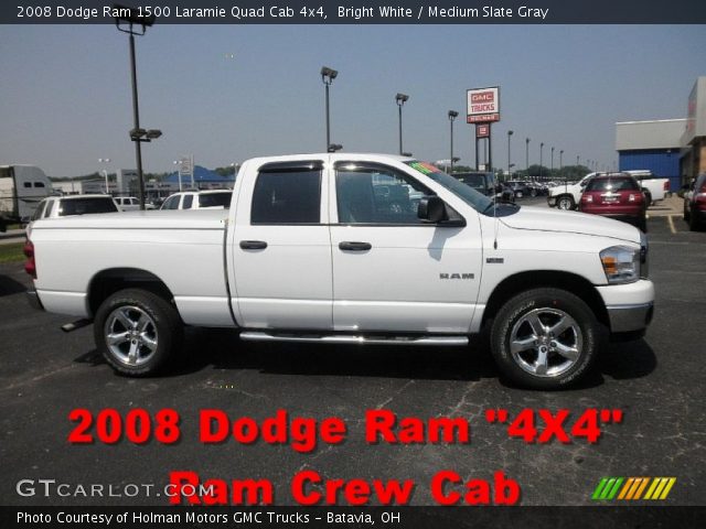 2008 Dodge Ram 1500 Laramie Quad Cab 4x4 in Bright White