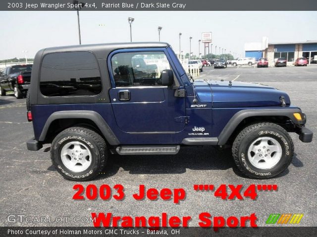 2003 Jeep Wrangler Sport 4x4 in Patriot Blue