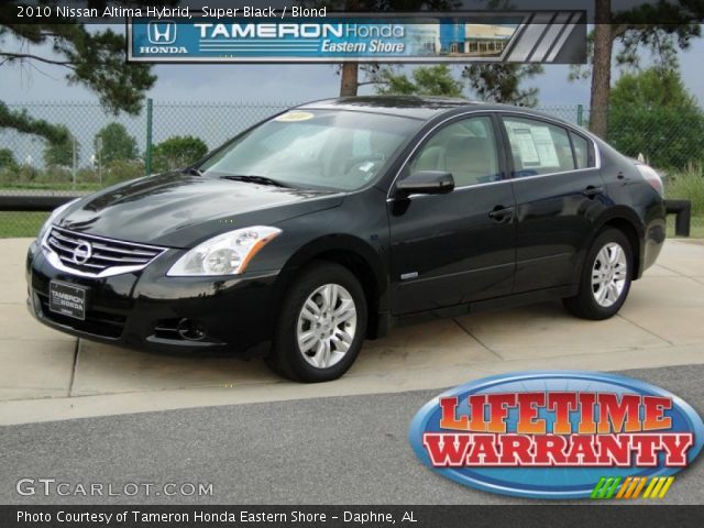 2010 Nissan Altima Hybrid in Super Black