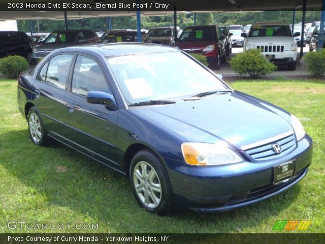 2003 Honda Civic EX Sedan in Eternal Blue Pearl