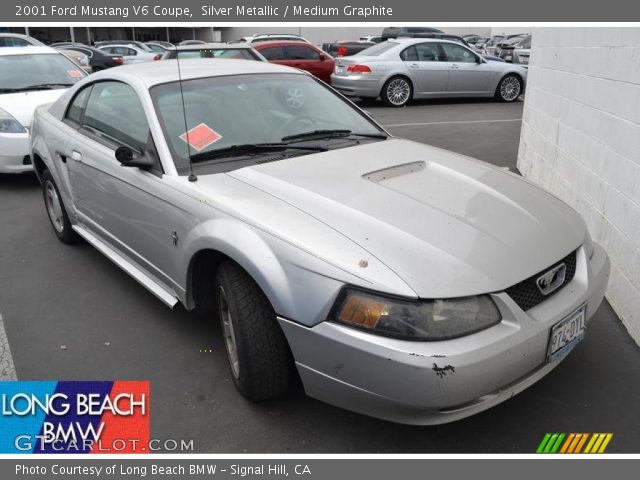 2001 Ford Mustang V6 Coupe in Silver Metallic