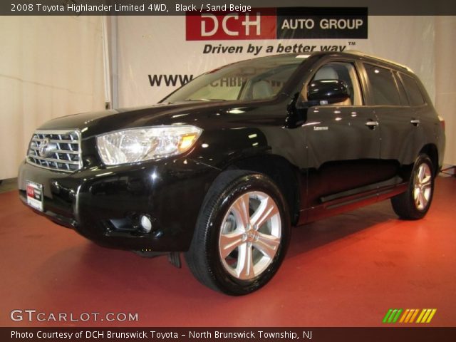 2008 Toyota Highlander Limited 4WD in Black