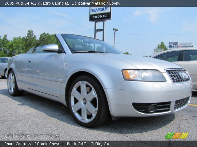2005 Audi S4 4.2 quattro Cabriolet in Light Silver Metallic