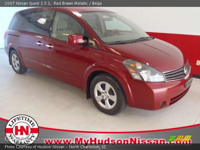 2007 Nissan Quest 3.5 S in Red Brawn Metallic