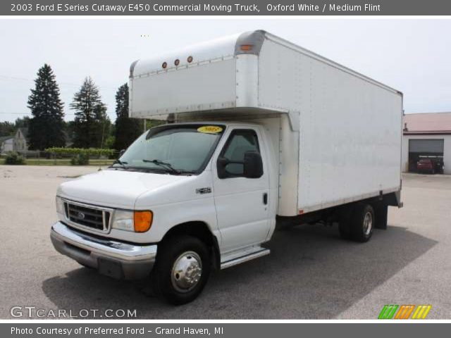 2003 Ford E Series Cutaway E450 Commercial Moving Truck in Oxford White