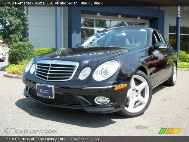 2009 Mercedes-Benz E 350 4Matic Sedan in Black