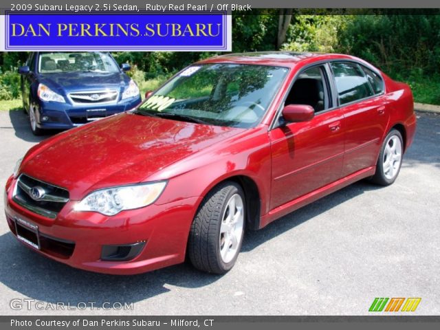 2009 Subaru Legacy 2.5i Sedan in Ruby Red Pearl
