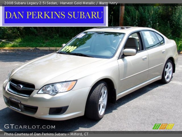 2008 Subaru Legacy 2.5i Sedan in Harvest Gold Metallic