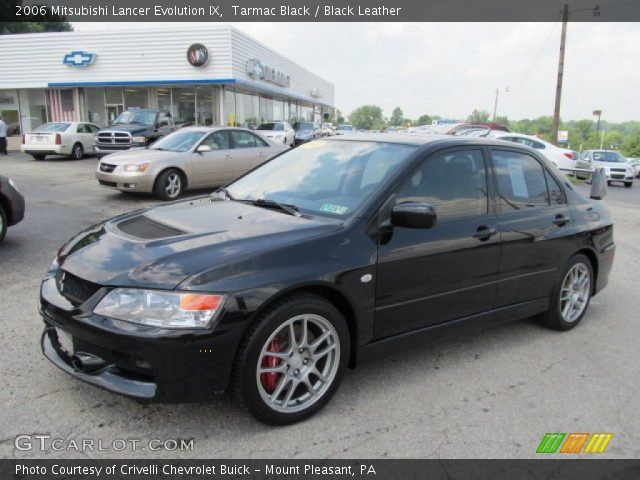 2006 Mitsubishi Lancer Evolution IX in Tarmac Black