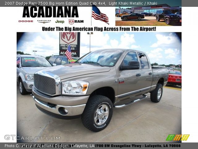 2007 Dodge Ram 2500 Big Horn Edition Quad Cab 4x4 in Light Khaki Metallic