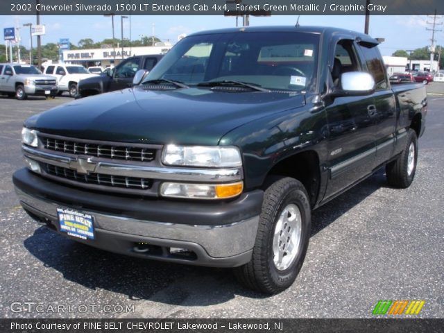 2002 Chevrolet Silverado 1500 LT Extended Cab 4x4 in Forest Green Metallic