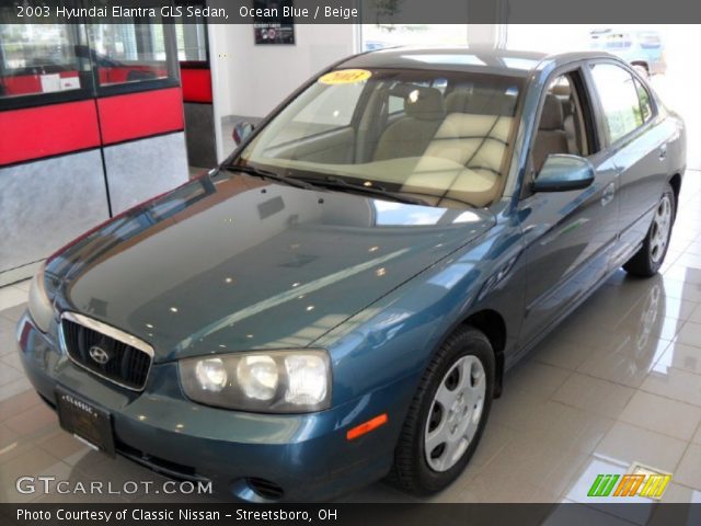 2003 Hyundai Elantra GLS Sedan in Ocean Blue