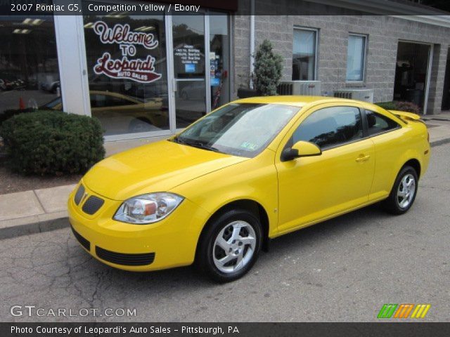 2007 Pontiac G5  in Competition Yellow