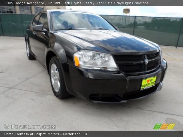 2009 Dodge Avenger SE in Brilliant Black Crystal Pearl