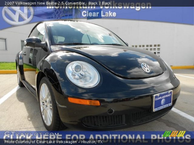 2007 Volkswagen New Beetle 2.5 Convertible in Black