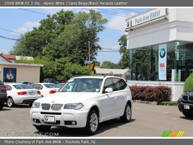 2008 BMW X3 3.0si in Alpine White
