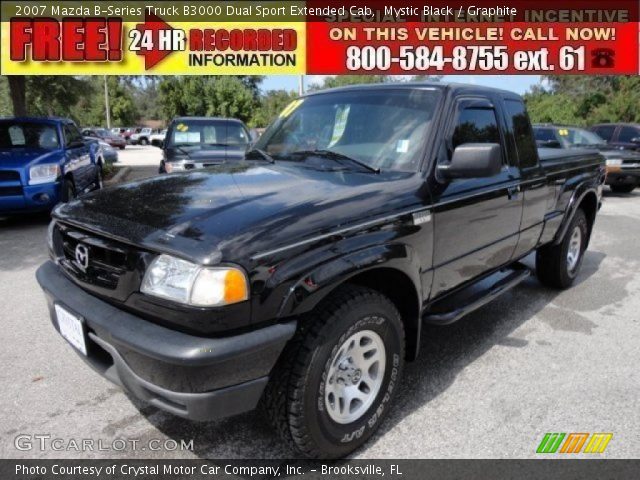 2007 Mazda B-Series Truck B3000 Dual Sport Extended Cab in Mystic Black