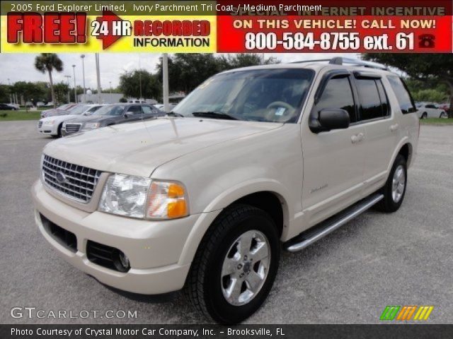 2005 Ford Explorer Limited in Ivory Parchment Tri Coat