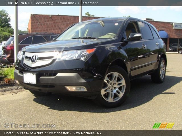 2008 Acura MDX Technology in Formal Black