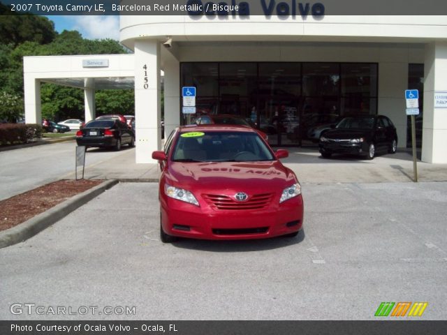 2007 Toyota Camry LE in Barcelona Red Metallic