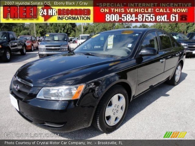 2007 Hyundai Sonata GLS in Ebony Black