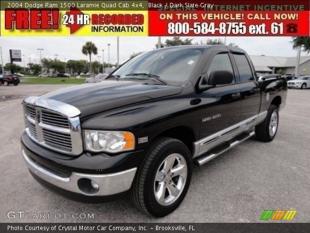 2004 Dodge Ram 1500 Laramie Quad Cab 4x4 in Black