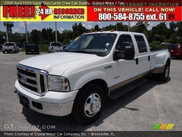 2005 Ford F350 Super Duty Lariat Crew Cab Dually in Oxford White