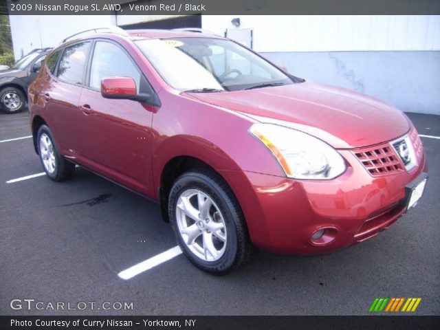 2009 Nissan Rogue SL AWD in Venom Red