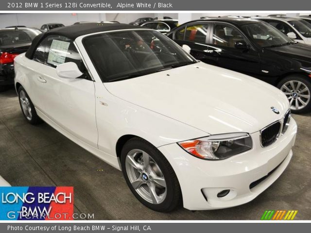 2012 BMW 1 Series 128i Convertible in Alpine White
